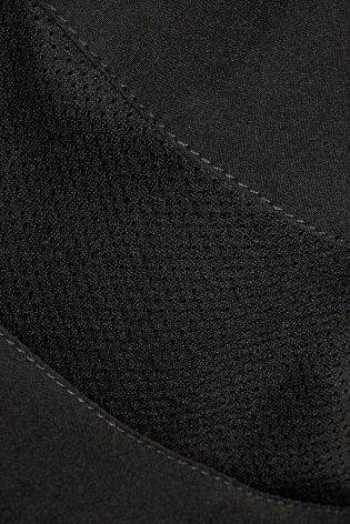 Black Woven Mesh Track Trousers (3-16yrs)